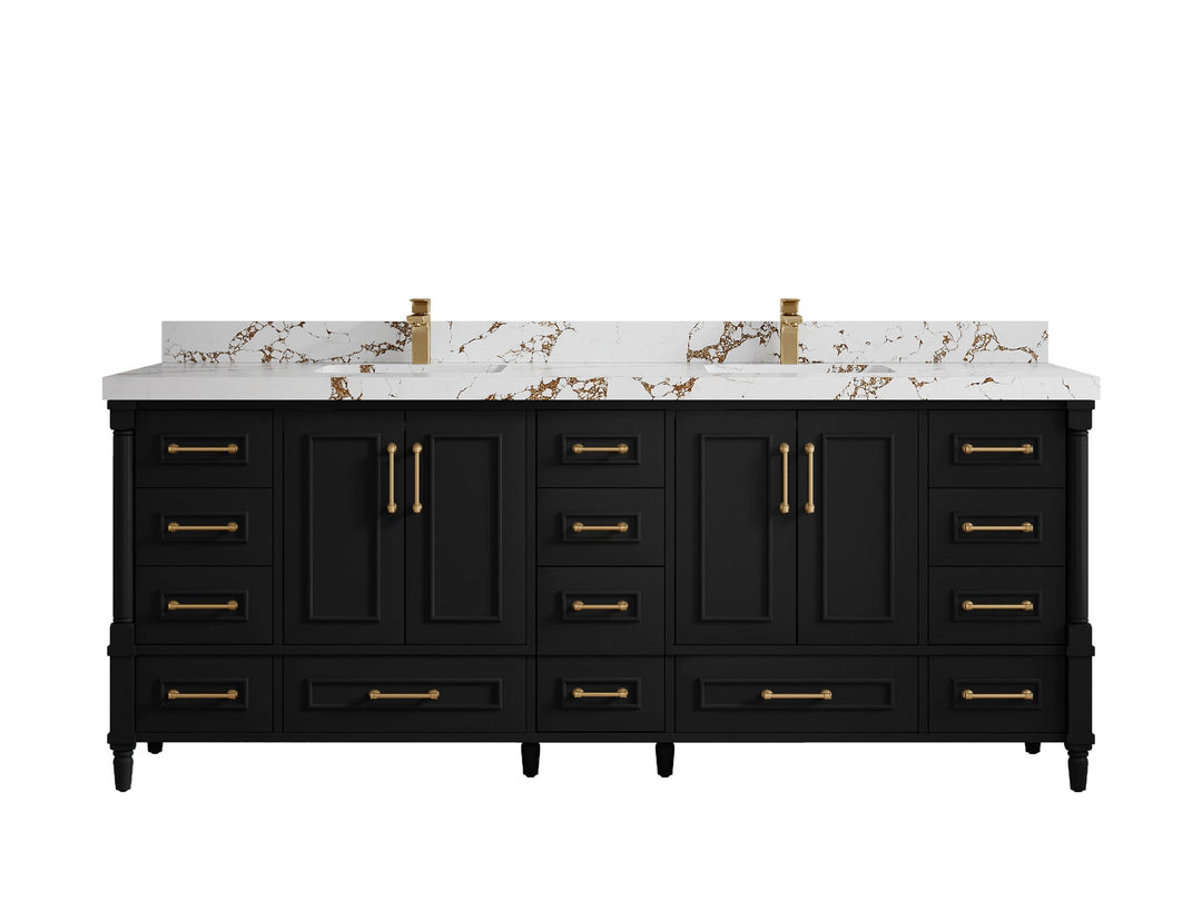 Aberdeen 84 in. W x 22 in. D Double Sink Bathroom Vanity - Willow Bath and Vanity