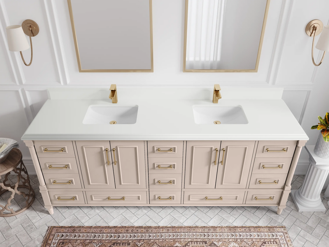 Aberdeen 84 in. W x 22 in. D Double Sink Bathroom Vanity - Willow Bath and Vanity