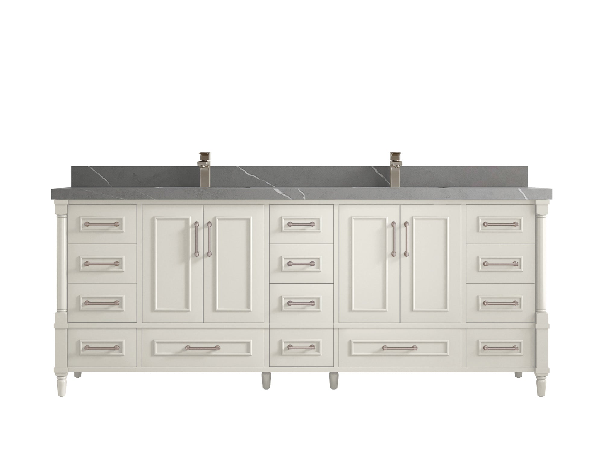 Aberdeen 84 in. W x 22 in. D Double Sink Bathroom Vanity - Willow Bath and Vanity