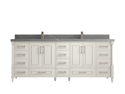 Aberdeen 84 in. W x 22 in. D Double Sink Bathroom Vanity - Willow Bath and Vanity