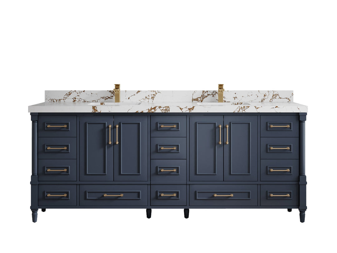 Aberdeen 84 in. W x 22 in. D Double Sink Bathroom Vanity - Willow Bath and Vanity