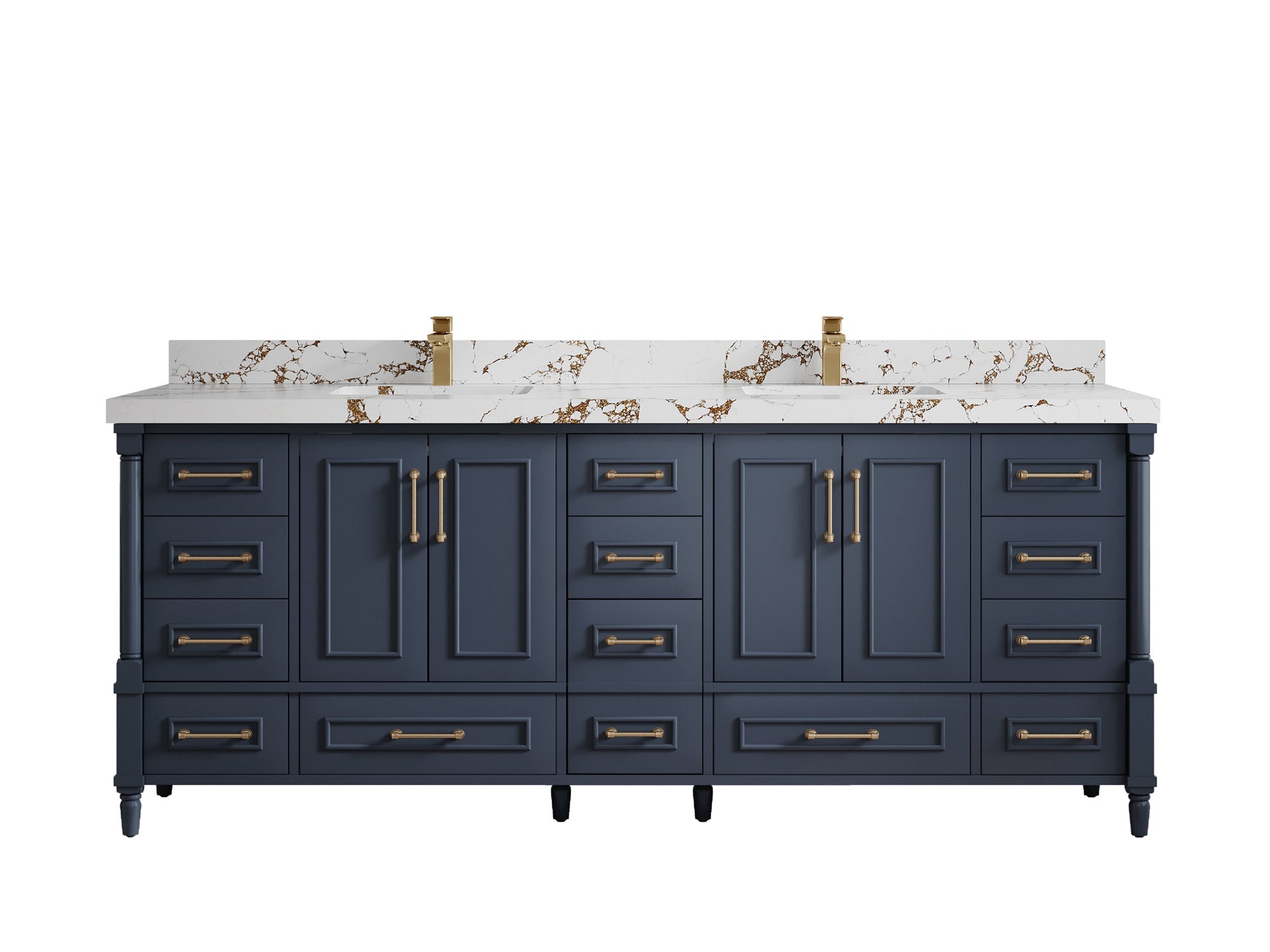 Aberdeen 84 in. W x 22 in. D Double Sink Bathroom Vanity - Willow Bath and Vanity