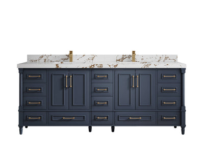 Aberdeen 84 in. W x 22 in. D Double Sink Bathroom Vanity - Willow Bath and Vanity