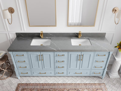 Aberdeen 84 in. W x 22 in. D Double Sink Bathroom Vanity - Willow Bath and Vanity