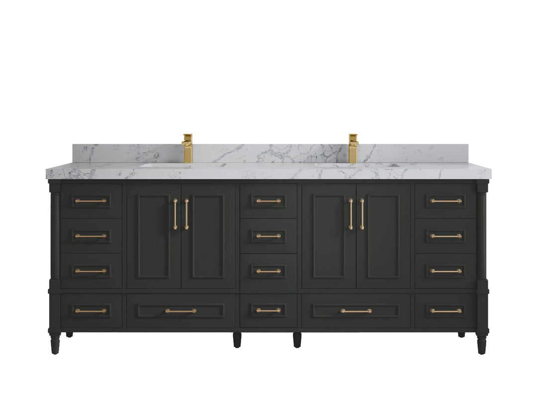 Aberdeen 84 in. W x 22 in. D Double Sink Bathroom Vanity - Willow Bath and Vanity