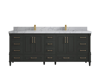 Aberdeen 84 in. W x 22 in. D Double Sink Bathroom Vanity - Willow Bath and Vanity