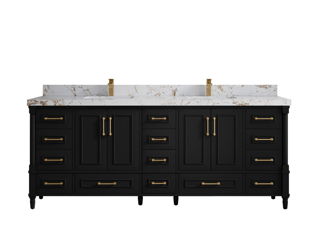 Aberdeen 84 in. W x 22 in. D Double Sink Bathroom Vanity - Willow Bath and Vanity