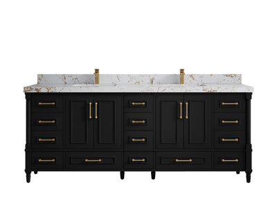 Aberdeen 84 in. W x 22 in. D Double Sink Bathroom Vanity - Willow Bath and Vanity