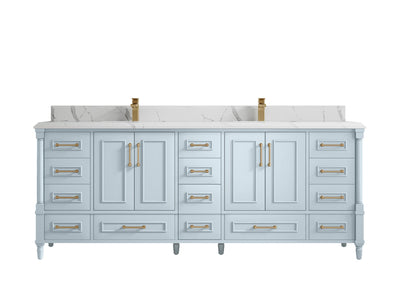 Aberdeen 84 in. W x 22 in. D Double Sink Bathroom Vanity - Willow Bath and Vanity