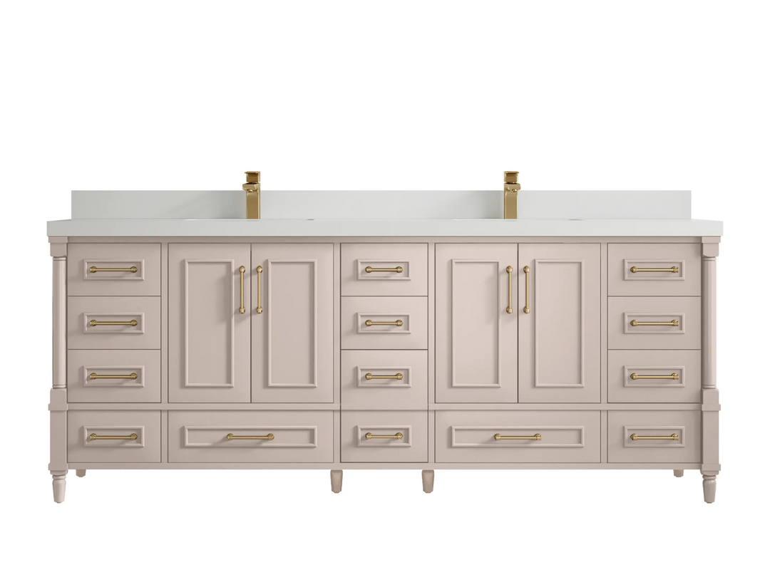 Aberdeen 84 in. W x 22 in. D Double Sink Bathroom Vanity - Willow Bath and Vanity