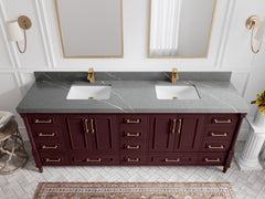 Aberdeen 84 in. W x 22 in. D Double Sink Bathroom Vanity - photo 31