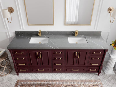 Aberdeen 84 in. W x 22 in. D Double Sink Bathroom Vanity - Willow Bath and Vanity