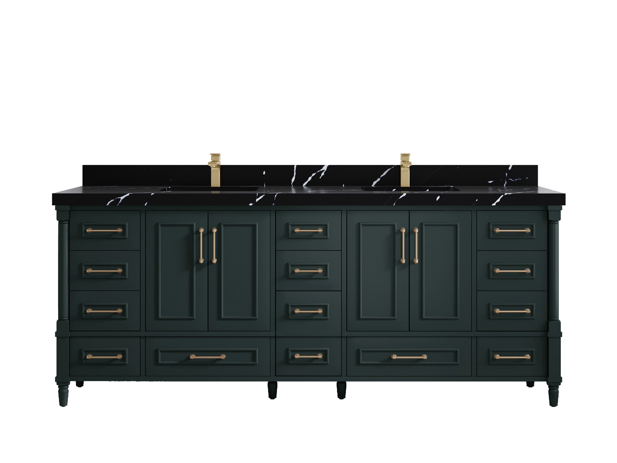 Aberdeen 84 in. W x 22 in. D Double Sink Bathroom Vanity - Willow Bath and Vanity