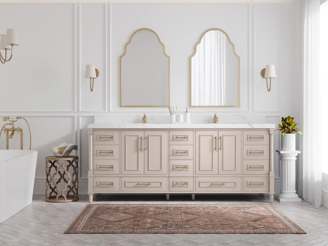 Aberdeen 84 in. W x 22 in. D Double Sink Bathroom Vanity - Willow Bath and Vanity