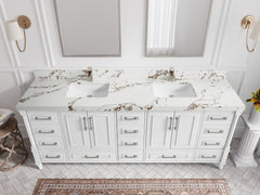 Aberdeen 84 in. W x 22 in. D Double Sink Bathroom Vanity - photo 34
