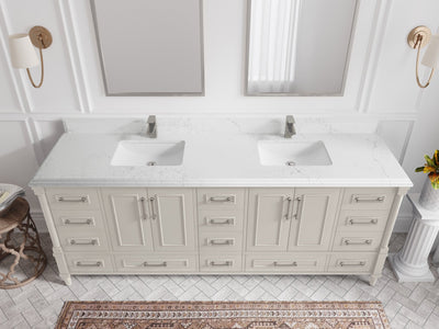 Aberdeen 84 in. W x 22 in. D Double Sink Bathroom Vanity - Willow Bath and Vanity