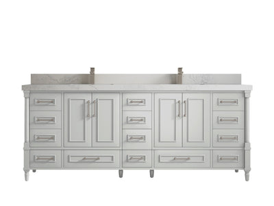 Aberdeen 84 in. W x 22 in. D Double Sink Bathroom Vanity - Willow Bath and Vanity