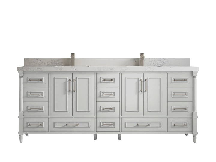 Aberdeen 84 in. W x 22 in. D Double Sink Bathroom Vanity - photo 1