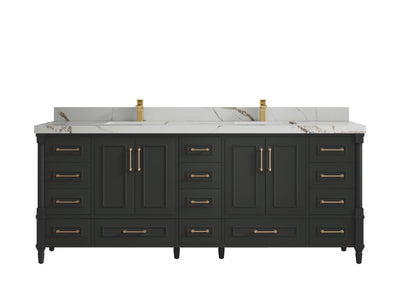 Aberdeen 84 in. W x 22 in. D Double Sink Bathroom Vanity - Willow Bath and Vanity