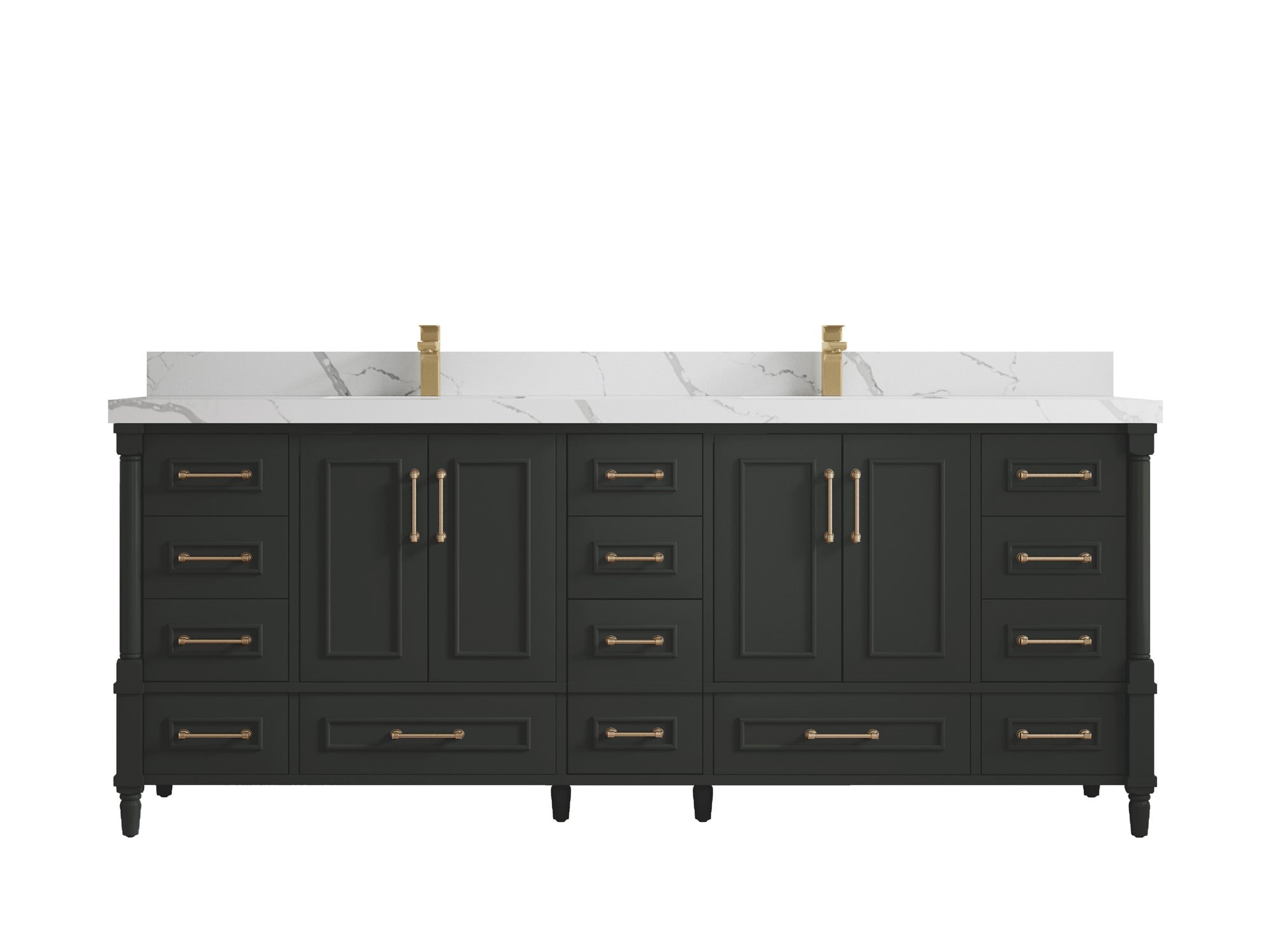 Aberdeen 84 in. W x 22 in. D Double Sink Bathroom Vanity - Willow Bath and Vanity