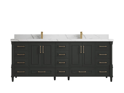 Aberdeen 84 in. W x 22 in. D Double Sink Bathroom Vanity - Willow Bath and Vanity