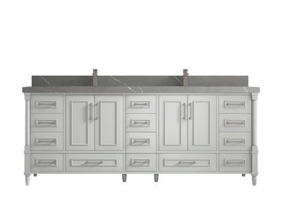 Aberdeen 84 in. W x 22 in. D Double Sink Bathroom Vanity - Willow Bath and Vanity