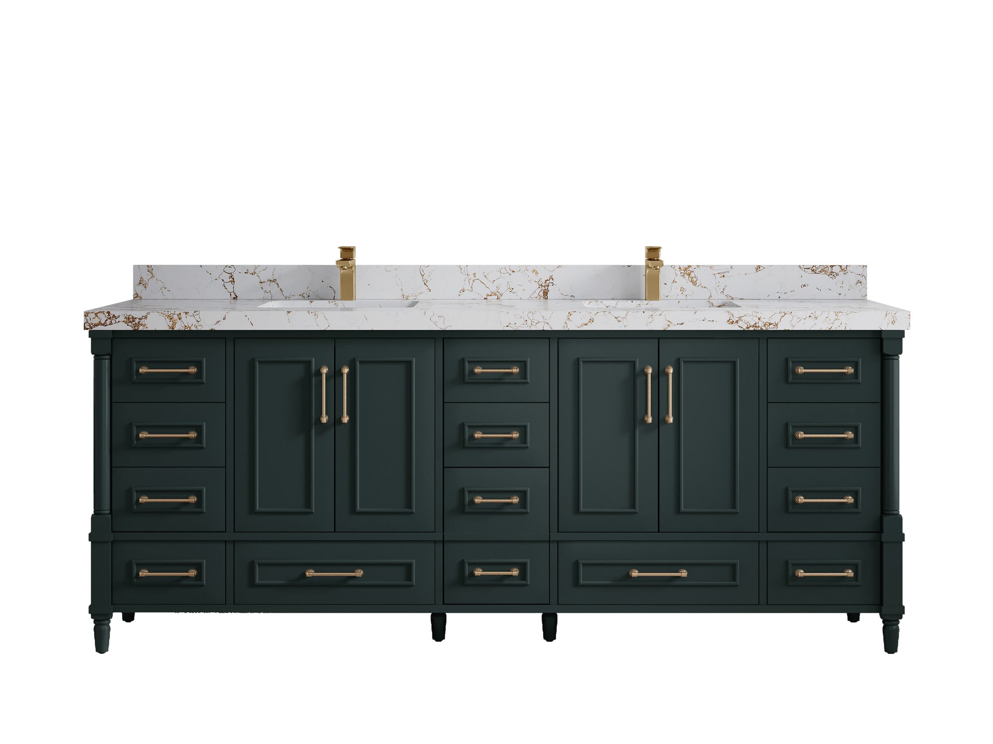 Aberdeen 84 in. W x 22 in. D Double Sink Bathroom Vanity - Willow Bath and Vanity