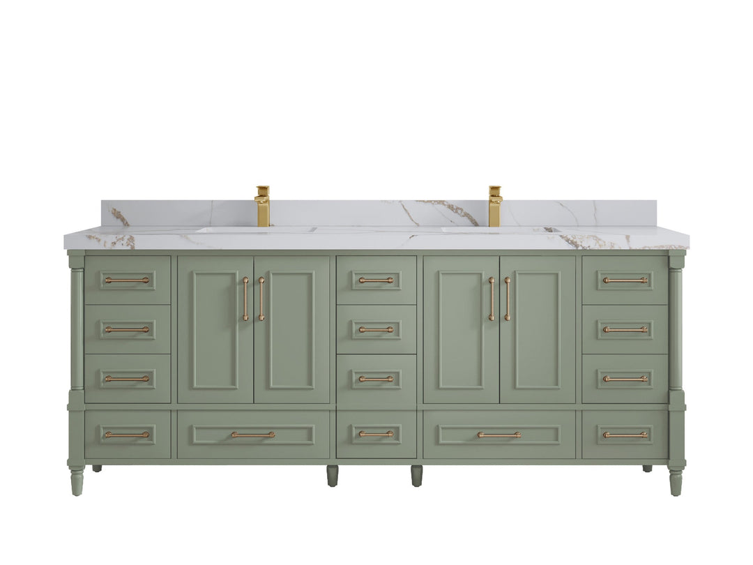 Aberdeen 84 in. W x 22 in. D Double Sink Bathroom Vanity - Willow Bath and Vanity