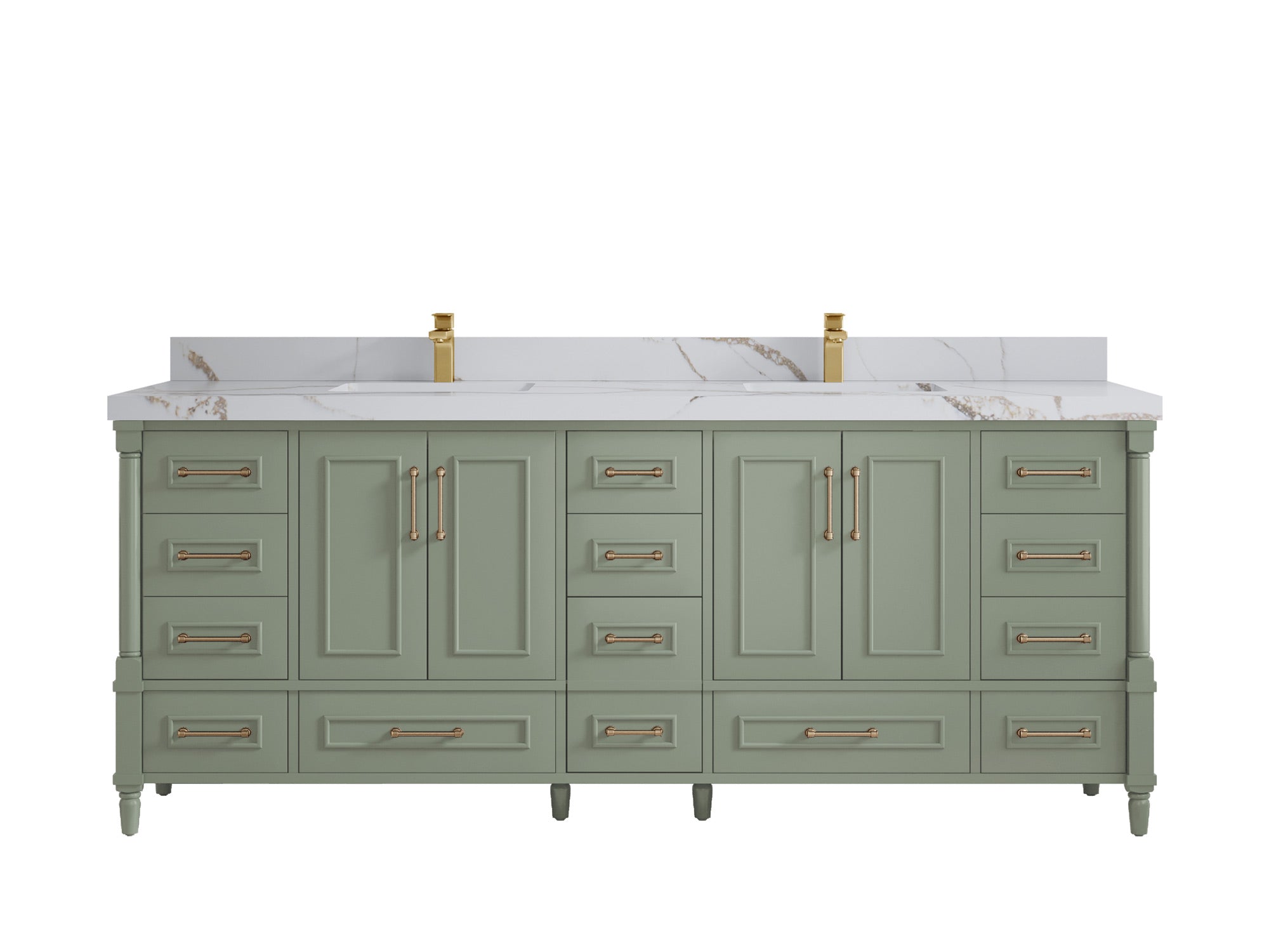 Aberdeen 84 in. W x 22 in. D Double Sink Bathroom Vanity - Willow Bath and Vanity