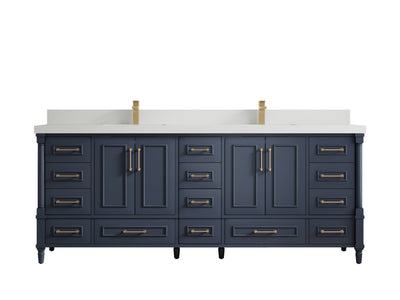 Aberdeen 84 in. W x 22 in. D Double Sink Bathroom Vanity - Willow Bath and Vanity