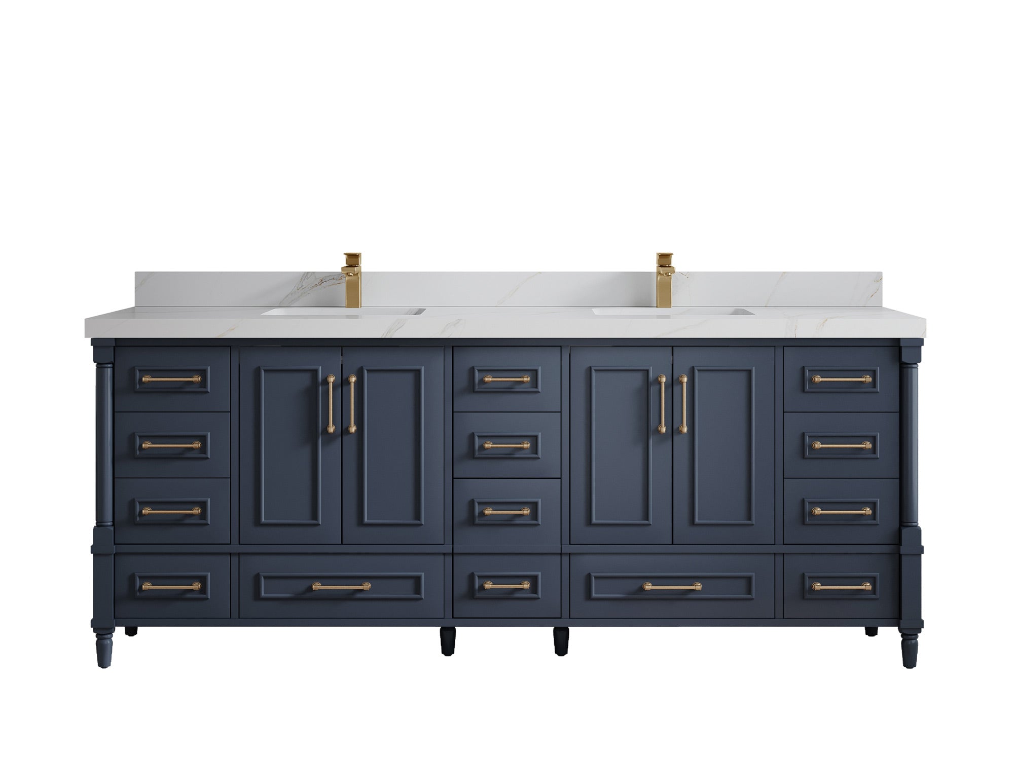 Aberdeen 84 in. W x 22 in. D Double Sink Bathroom Vanity - Willow Bath and Vanity