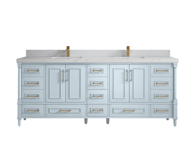 Aberdeen 84 in. W x 22 in. D Double Sink Bathroom Vanity - Willow Bath and Vanity