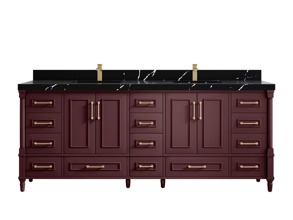 Aberdeen 84 in. W x 22 in. D Double Sink Bathroom Vanity - Willow Bath and Vanity