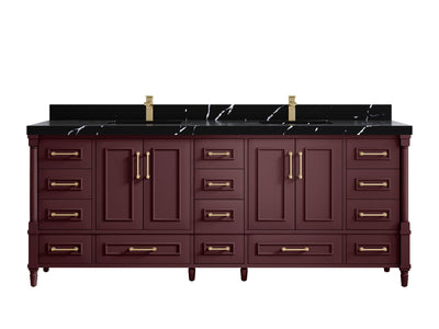 Aberdeen 84 in. W x 22 in. D Double Sink Bathroom Vanity - Willow Bath and Vanity