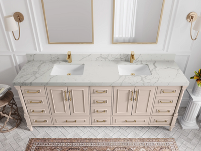 Aberdeen 84 in. W x 22 in. D Double Sink Bathroom Vanity - Willow Bath and Vanity