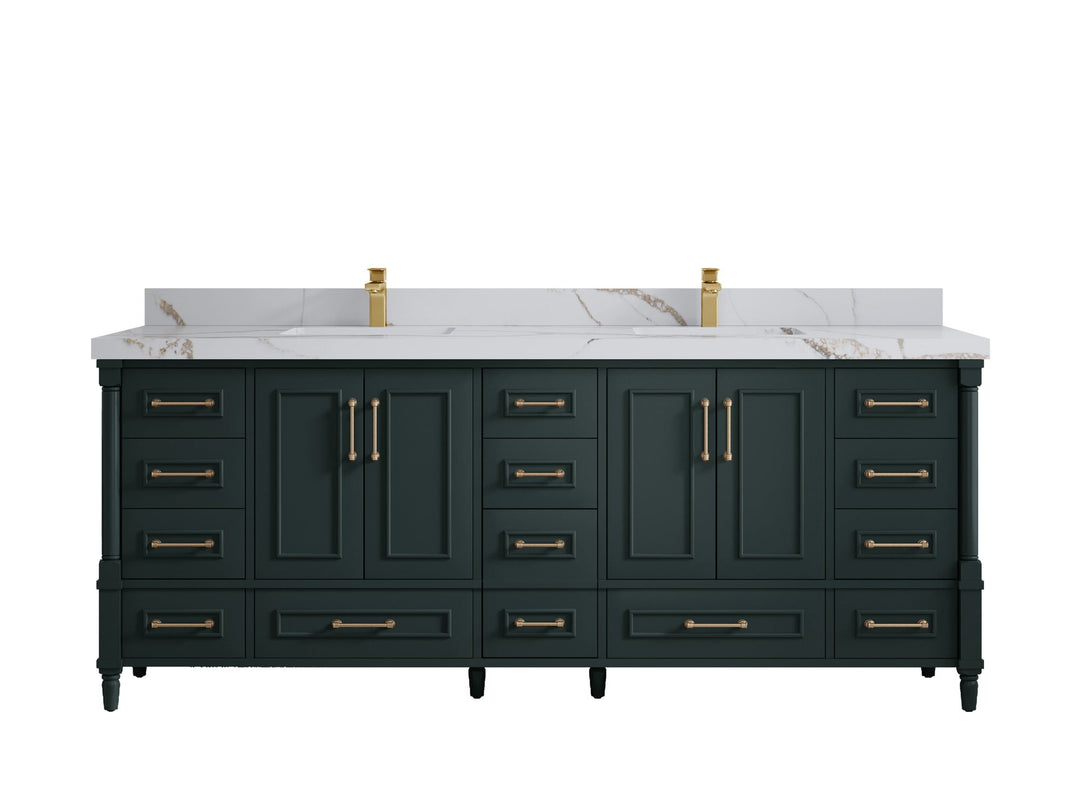Aberdeen 84 in. W x 22 in. D Double Sink Bathroom Vanity - Willow Bath and Vanity