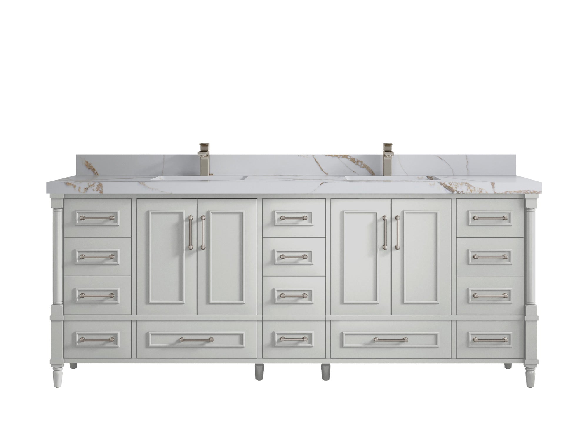 Aberdeen 84 in. W x 22 in. D Double Sink Bathroom Vanity - Willow Bath and Vanity