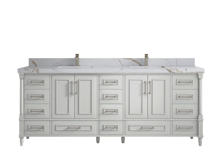 Aberdeen 84 in. W x 22 in. D Double Sink Bathroom Vanity - photo 10