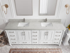 Aberdeen 84 in. W x 22 in. D Double Sink Bathroom Vanity - photo 30