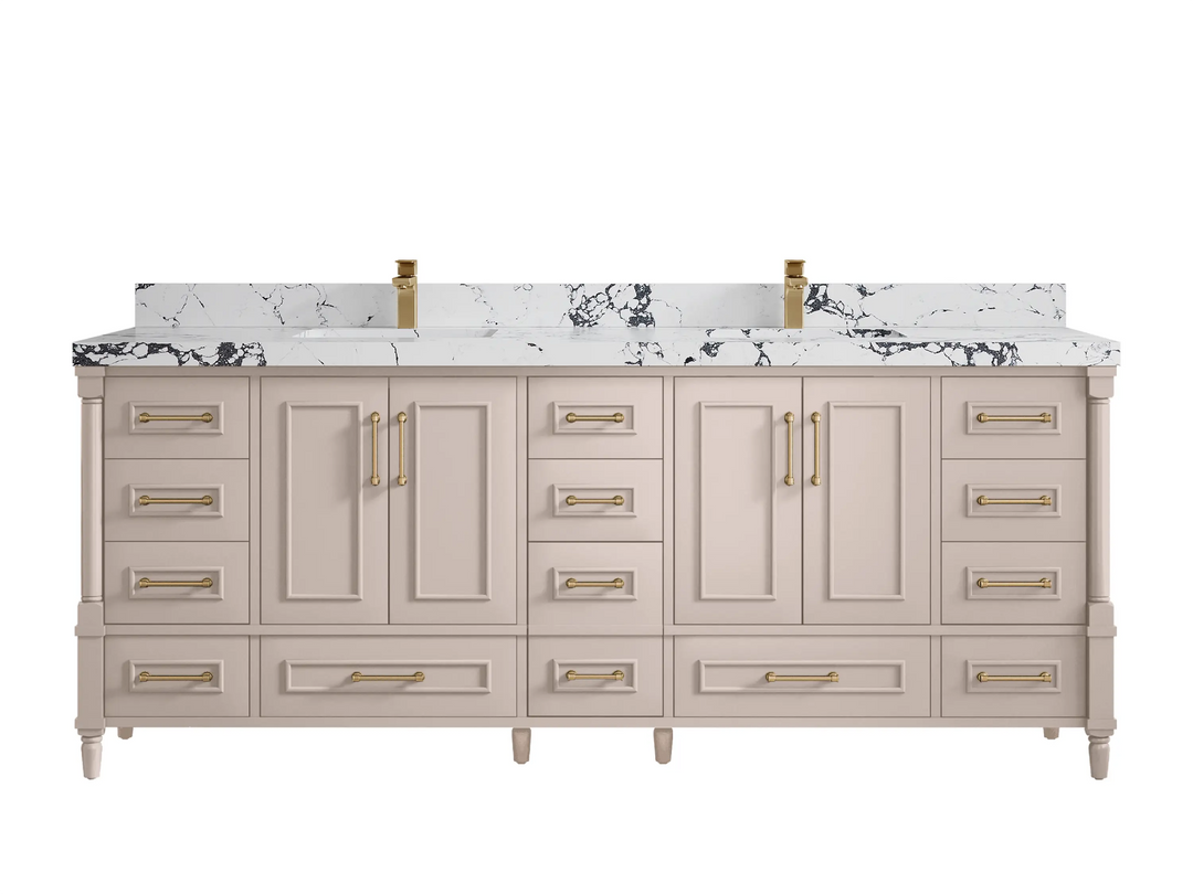 Aberdeen 84 in. W x 22 in. D Double Sink Bathroom Vanity - Willow Bath and Vanity