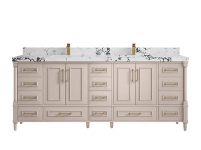 Aberdeen 84 in. W x 22 in. D Double Sink Bathroom Vanity - Willow Bath and Vanity
