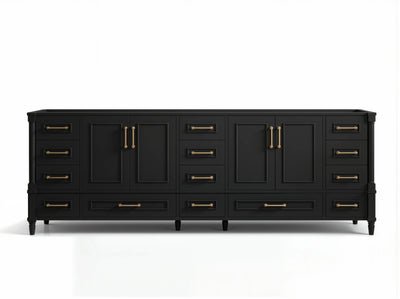Aberdeen 96 in W x 22 in D Free Standing Double Sink Bathroom Vanity - Willow Bath and Vanity