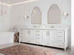 Aberdeen 96 in W x 22 in D Free Standing Double Sink Bathroom Vanity - photo 2
