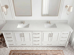 Aberdeen 96 in W x 22 in D Free Standing Double Sink Bathroom Vanity - photo 8