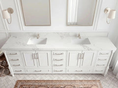 Aberdeen 96 in W x 22 in D Free Standing Double Sink Bathroom Vanity - photo 11