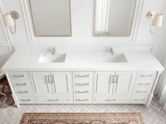 Aberdeen 96 in W x 22 in D Free Standing Double Sink Bathroom Vanity - photo 10
