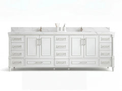 Aberdeen 96 in W x 22 in D Free Standing Double Sink Bathroom Vanity - photo 1