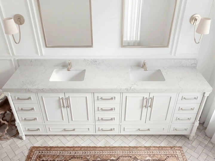 Aberdeen 96 in W x 22 in D Free Standing Double Sink Bathroom Vanity - photo 13