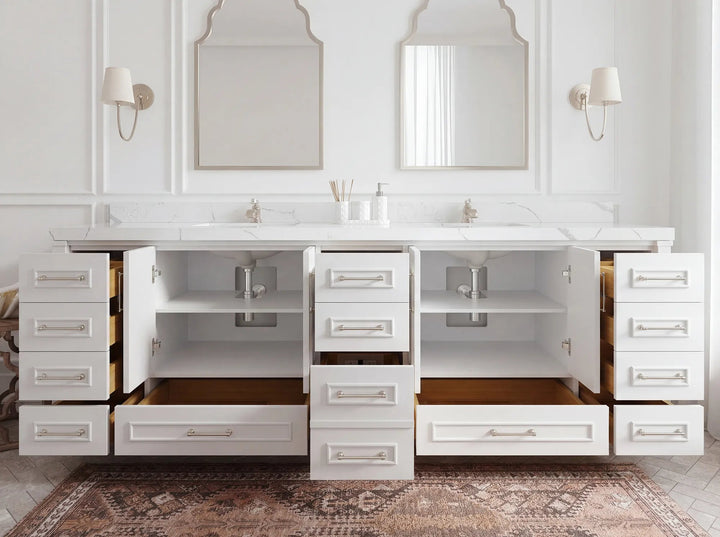 Aberdeen 96 in W x 22 in D Free Standing Double Sink Bathroom Vanity - photo 4