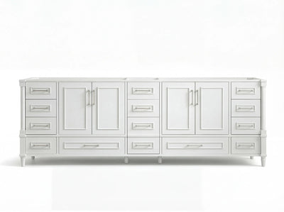 Aberdeen 96 in W x 22 in D Free Standing Double Sink Bathroom Vanity - Willow Bath and Vanity